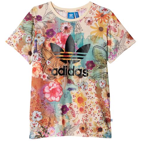 adidas blumen damen shirts|adidas shirts for women.